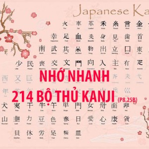 Nhớ nhanh 214 bộ thủ Kanji qua thơ (P8-25B)